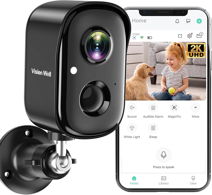 Security Cameras Wireless Outdoor, 2K Indoor Cameras by Unknown