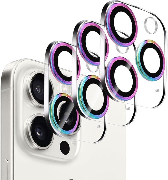 3 Pack Dengduoduo Tempered Glass Camera Lens Protector by Dengduoduo