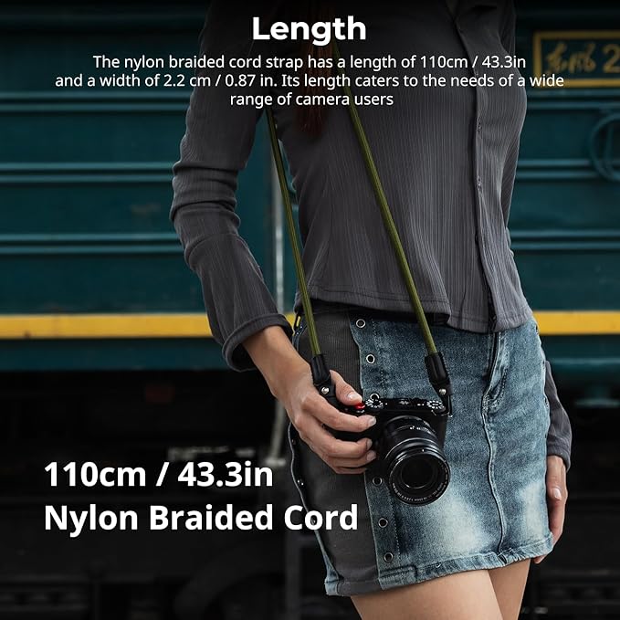 SMALLRIG Rope Camera Neck Shoulder Strap, Adjustable Braided Shoulder Strap - Image 6