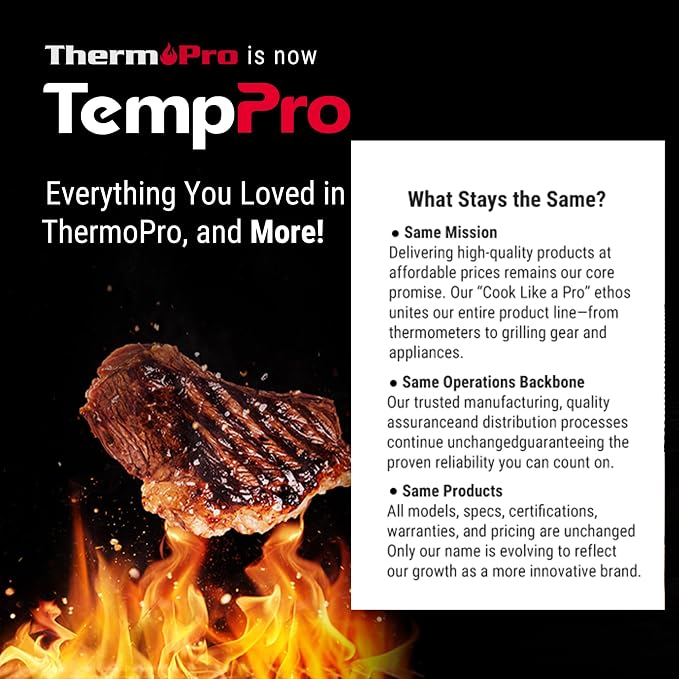 TempPro TP829 1000ft Wireless Meat Thermometer Digital - Image 9