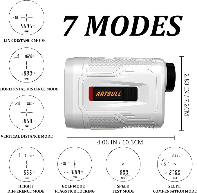 7 in 1 Golf Laser Rangefinder 6X Magnification - Image 7