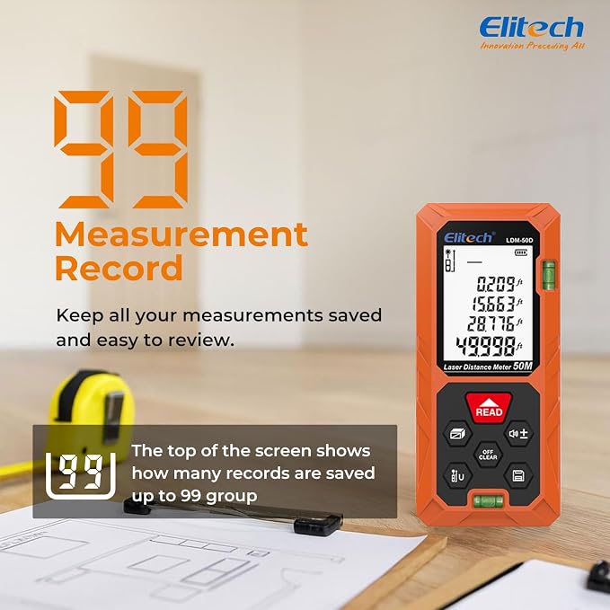 Elitech Laser Measuring Tool 165ft - Image 9