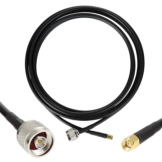 12ft N Male to SMA Male Cable, SMA to N Cable 50 ohm Ultra Low Loss KMR240 by GEMEK