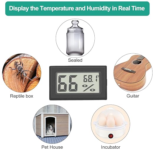 Vaikby 6-Pack Mini Digital Thermometer Hygrometer, Indoor Humidity Monitor - Image 5