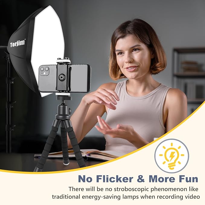 Torjim Softbox Photography Lighting Kit, Studio Lights - Image 6