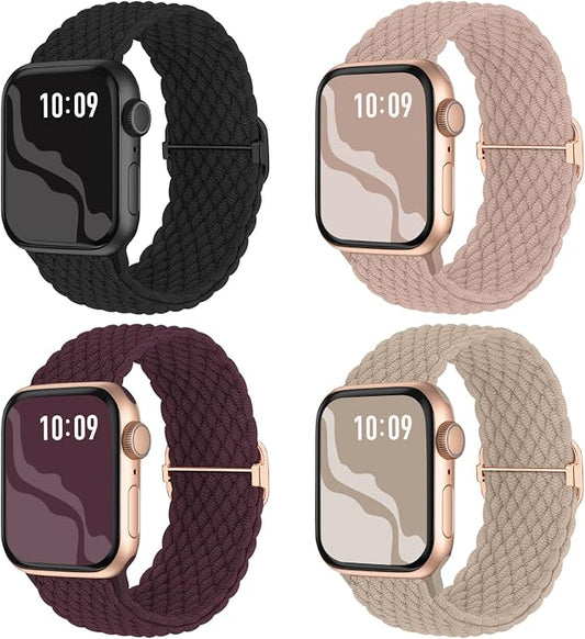 4 Pack Braided Stretchy Bands Compatible by Suitisbest