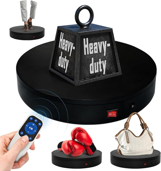 15.8In Remote Motorized Electric Turntable Rotating Display Stand Rotating by ComXim