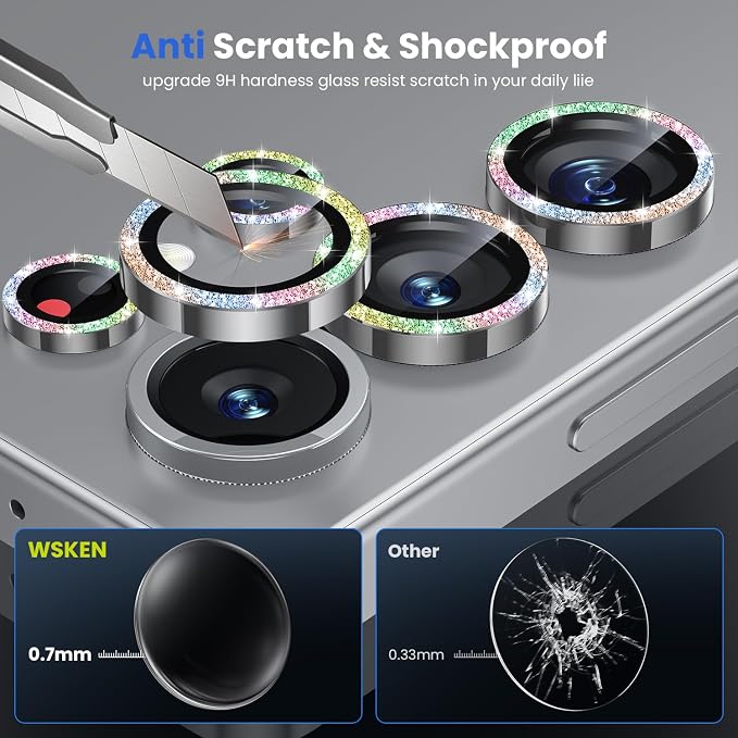 WSKEN for Samsung Galaxy S25 Ultra Camera Lens Protector - Image 3