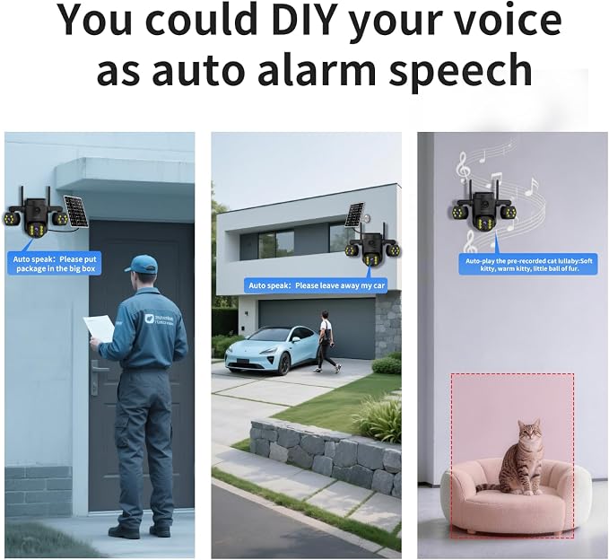 Triple Lens Outdoor Wireless Security Camera, Outdoor Cameras - Image 5