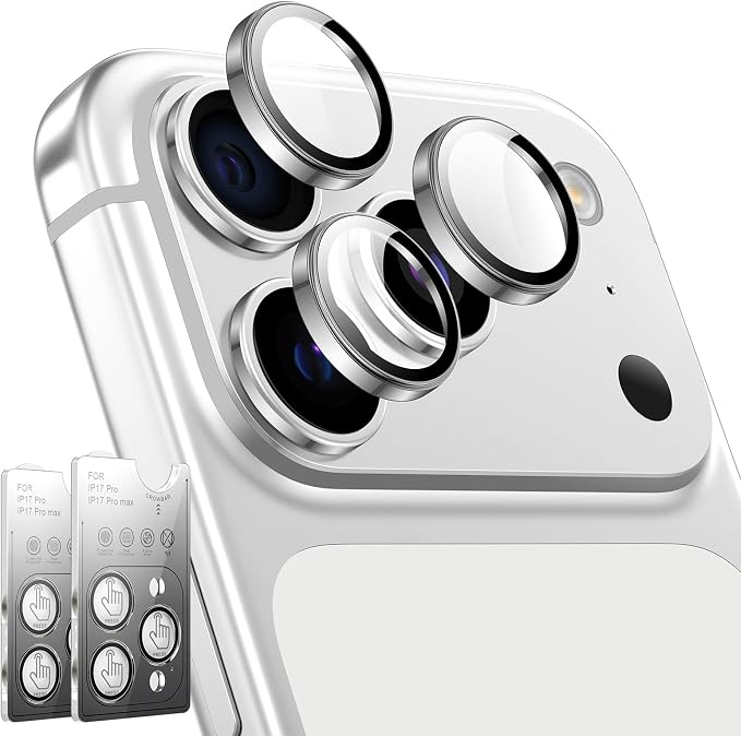 LK 2 Pack for iPhone 17 Pro/17 Pro Max Camera Lens Protector One-Click by LK