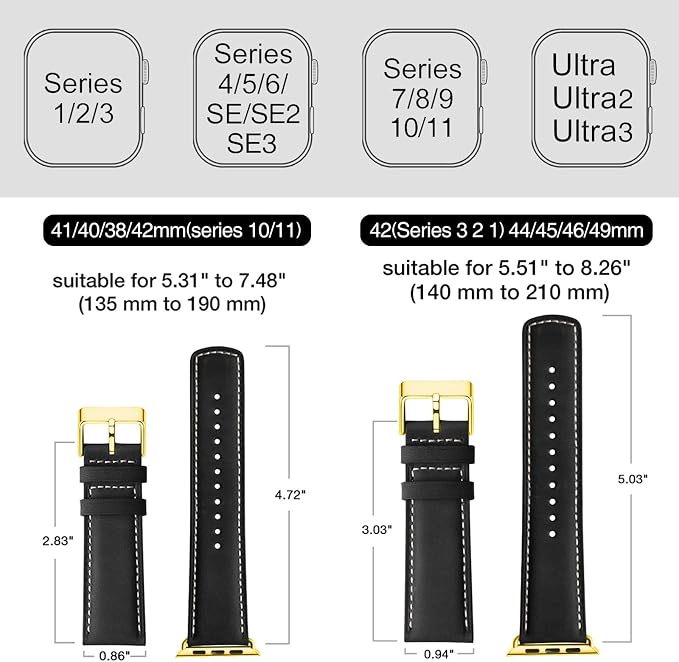 SUNFWR Leather Bands Compatible - Image 5