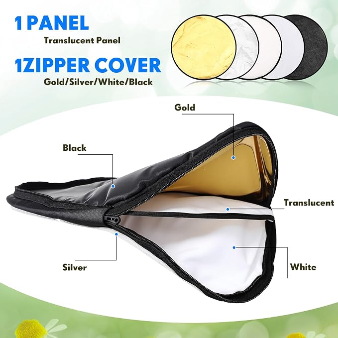 Yuntau Photography Reflector 5 in 1 Light Reflectors - Image 3