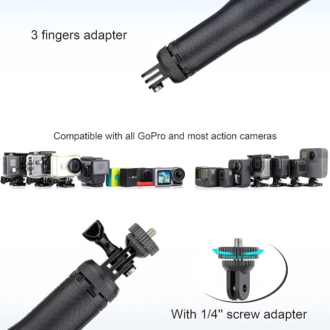 Floating Selfie Stick for GoPro Hero 13 12 11 10 9 8 Mini Max Fusion Session - Image 7