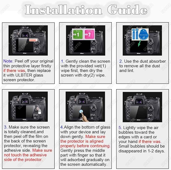 ULBTER Screen Protector for Canon EOS Rebel T7 T6 T5 2000D Camera & Hot Shoe - Image 7
