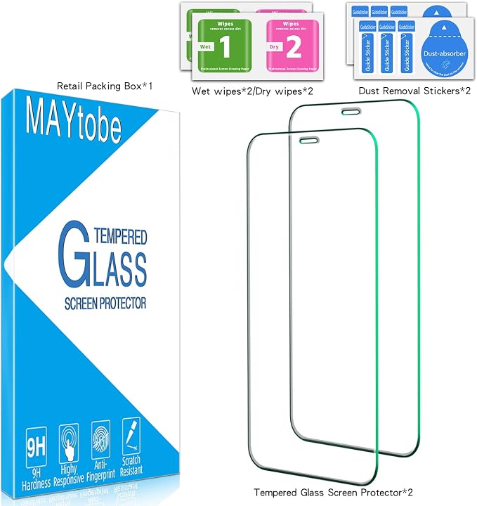 MAYtobe [2 Pack Tempered Glass Screen Protector - Image 6
