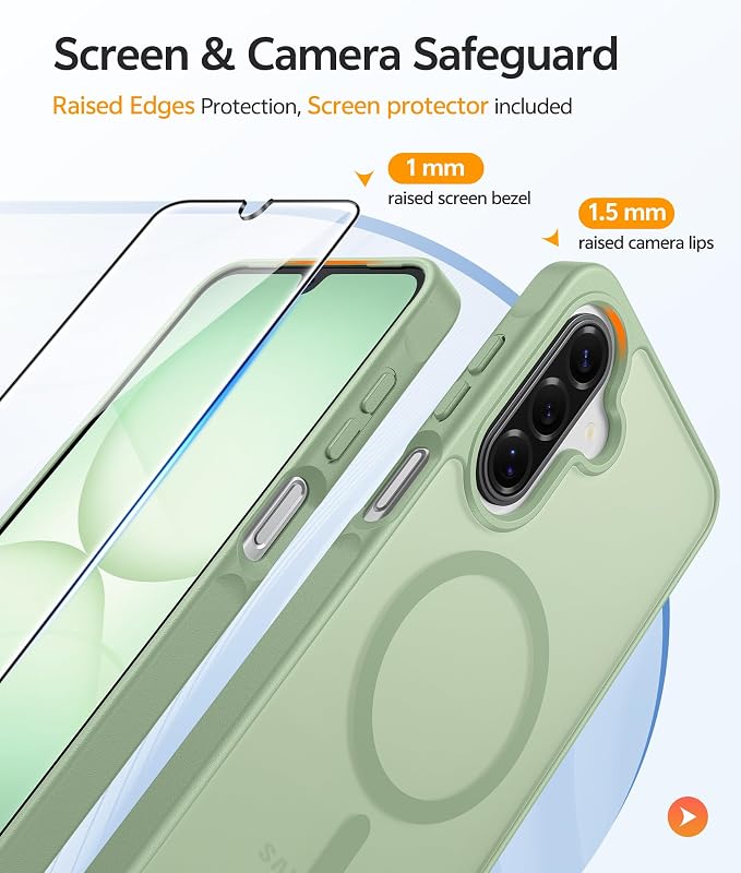 FNTCASE for Galaxy A17/A16 5G Phone Case: for Samsung A17 Cases Matte - Image 4