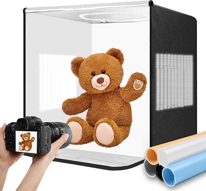 Pro 24"x24" Photo Studio Light Box 3-Side Light Panel/3-Temp/Dimmable by DEPTHLAN