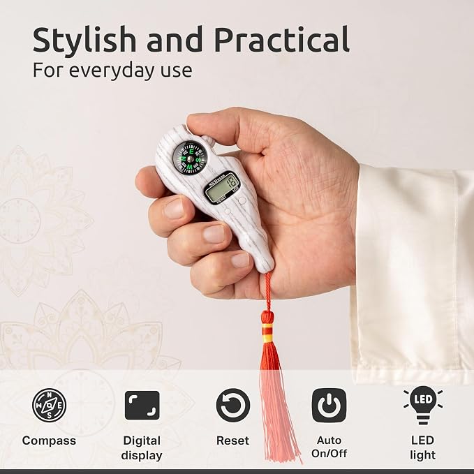 Digital Finger Tasbih with Compass & Night Light - Image 4