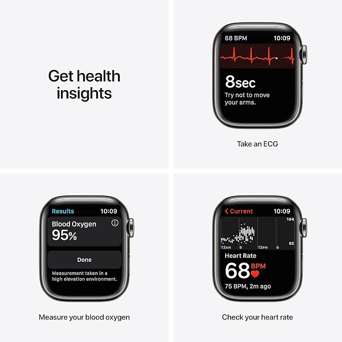Apple Watch Series 7 Graphite Stainless Steel Case - Image 3