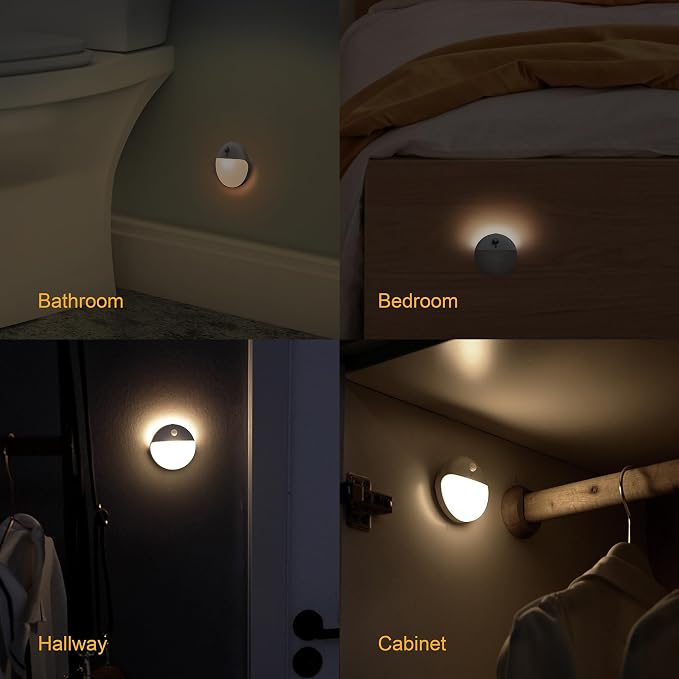 YUNLEX 2 Pack Motion Sensor Light Indoor, 2.6" Small Stick on Lights - Image 9