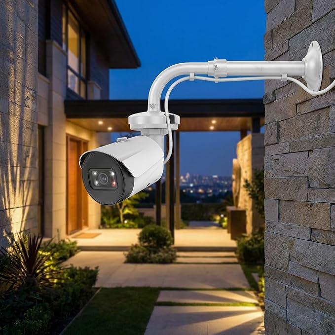 QWORK Universal Security Camera Mount Bracket, Adjustable J Type 15.7-23.6 inch - Image 7