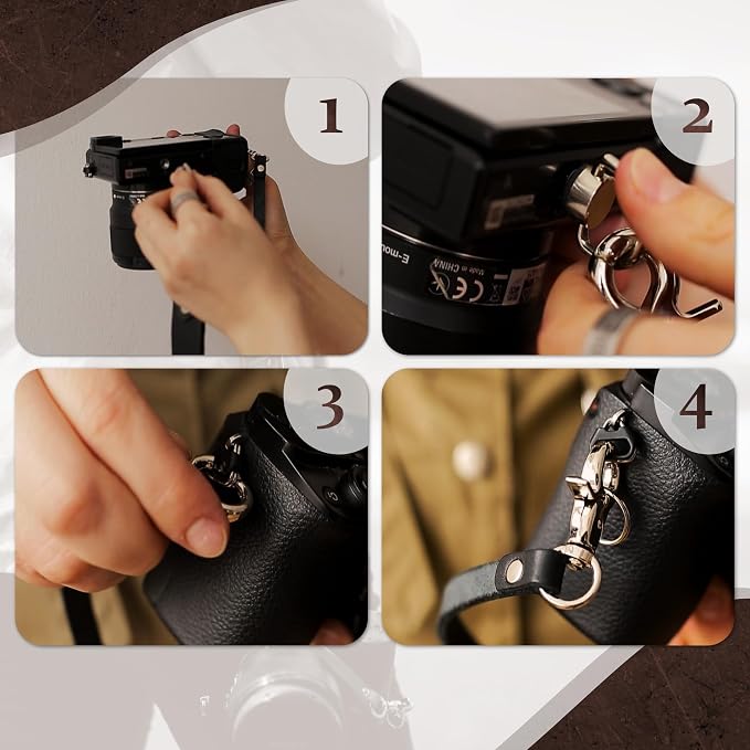 C Coiro Leather Camera Strap Crossbody - Image 4