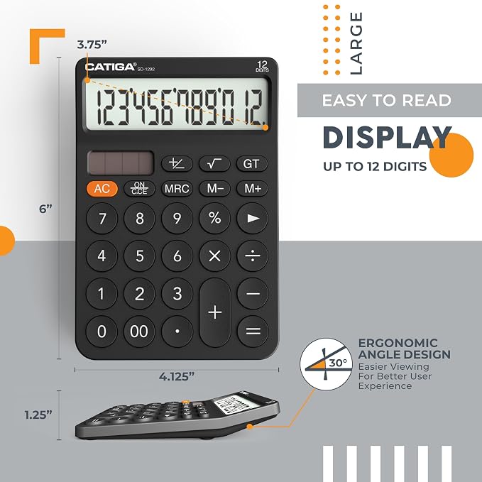 CATIGA 12 Digit Desktop Calculator - Image 3