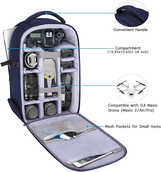 MOSISO Camera Backpack, DSLR/SLR/Mirrorless Photography Camera Bag 15-16 inch - Image 2