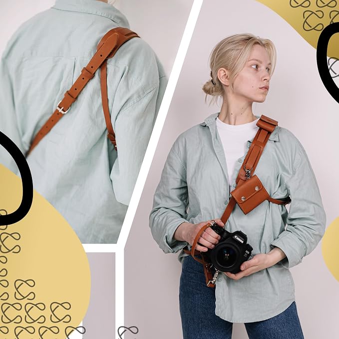 C Coiro Leather Camera Strap Crossbody - Image 3