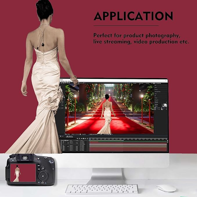 Wine Red Photography Backdrop for Photoshoot, Photo Backdrop Curtain, Perfect - Image 3