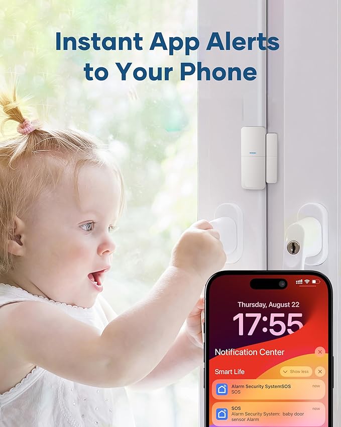 Wireless Home Alarm System 15-Piece Kit, WiFi Alarm System - Image 4
