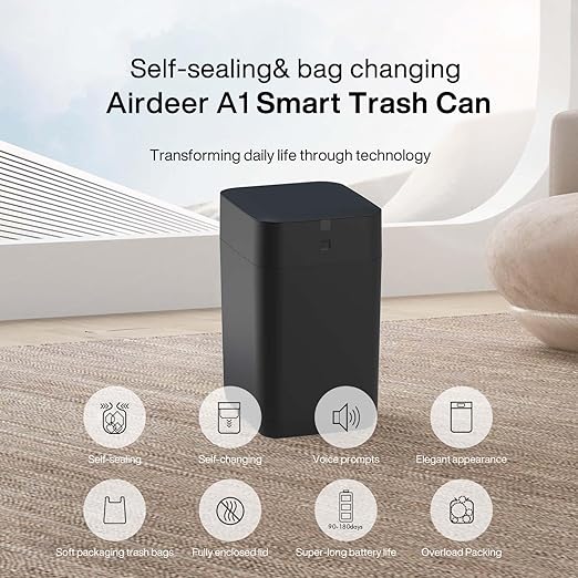 Airdeer Automatic Trash Can, 4 Gallon Self Sealing and Self-Changing Smart - Image 2