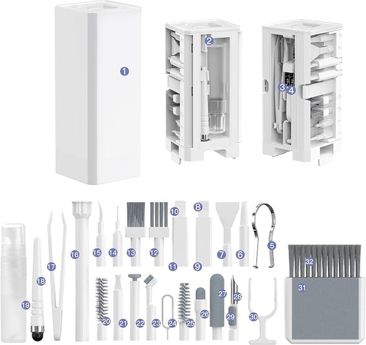 32-in-1 Multi-Functional Cleaning Kit by DesignedforElectronics