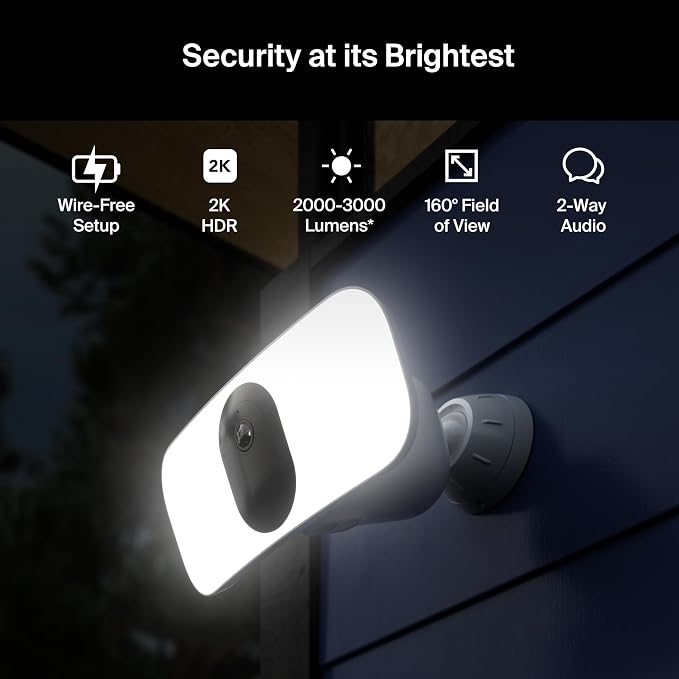 Arlo Pro 3 Floodlight Camera + Outdoor Charging Cable | Home Security Camera - Image 5