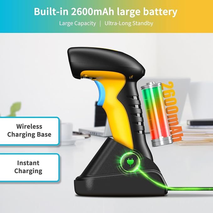 NETUM Upgraded QR Industrial Bluetooth Barcode Scanner - Image 4