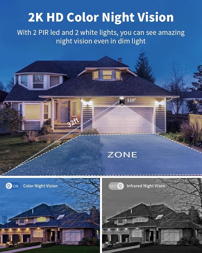 Armorcope Security Cameras Wireless Outdoor, Battery Powered 2k Color Night - Image 8