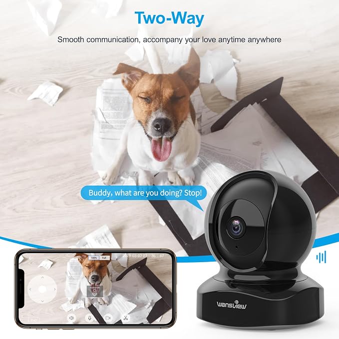 wansview Cameras for Home Security, 2K IP Camera, WiFi Home Indoor Camera for - Image 4