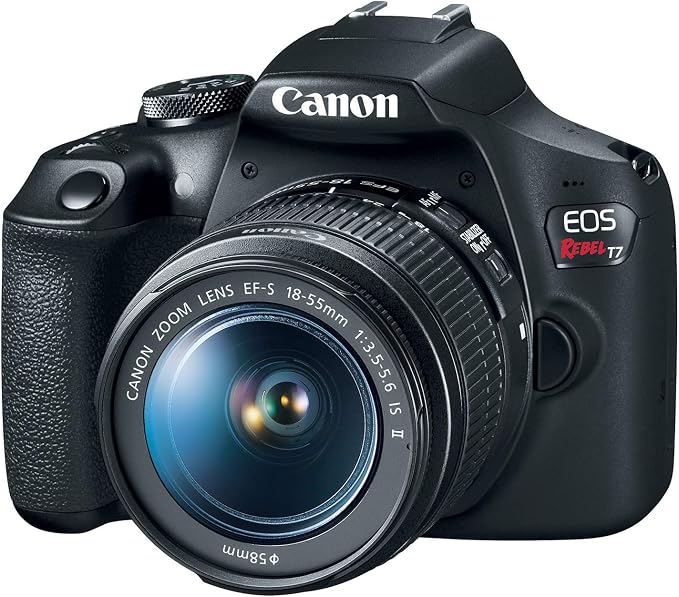 Canon EOS Rebel T7 DSLR Camera by Amazon+Renewed