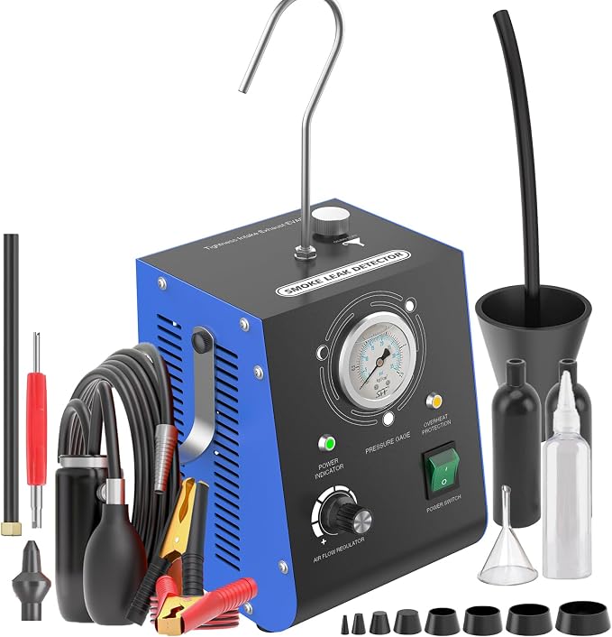 Automotive Smoke Machine, Upgraded 19PSI Leak Detector Unit Kit Dual Mode by KEDITE