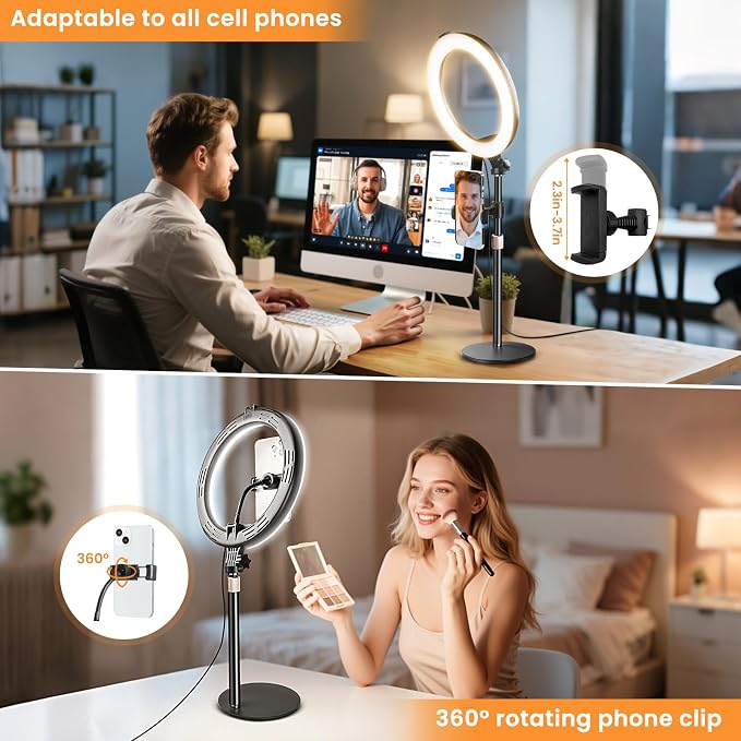 MACTREM 10“ Desk Ring Light - Image 4