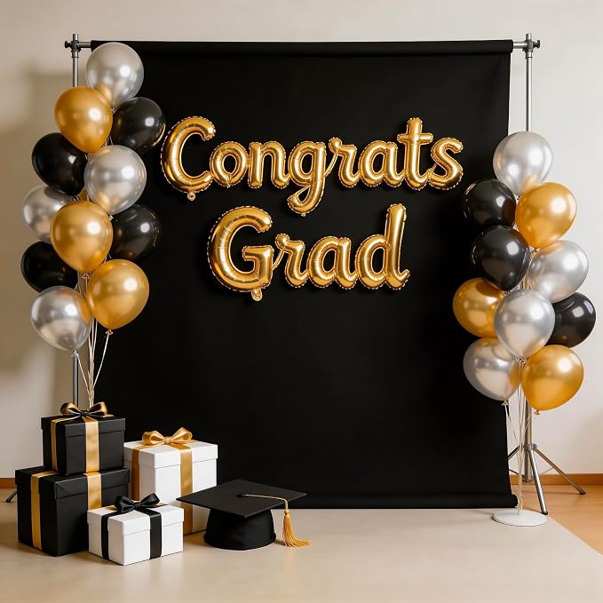 Black Photo Backdrop for Photoshoot, Photo Backdrop Curtain - Image 7