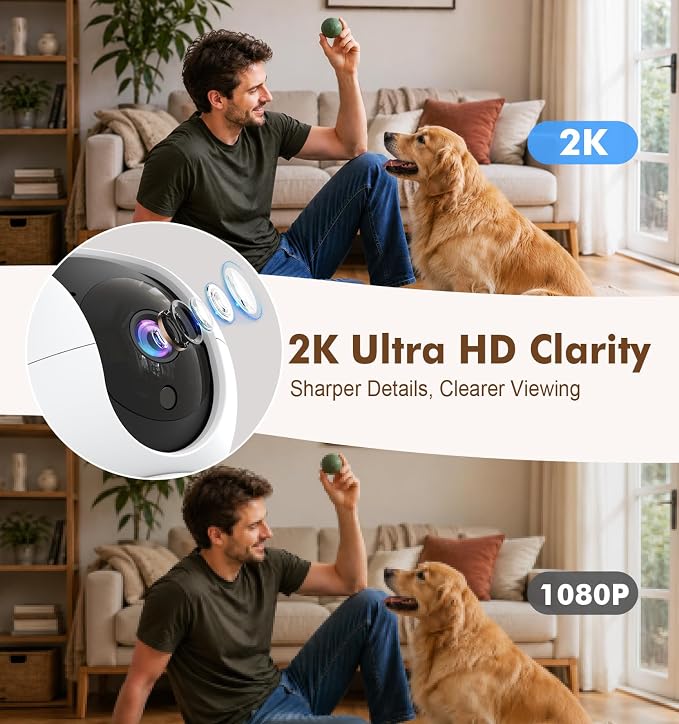 CiKiKWVO 2K Wi-Fi Indoor Security Camera, 3MP Camera - Image 7