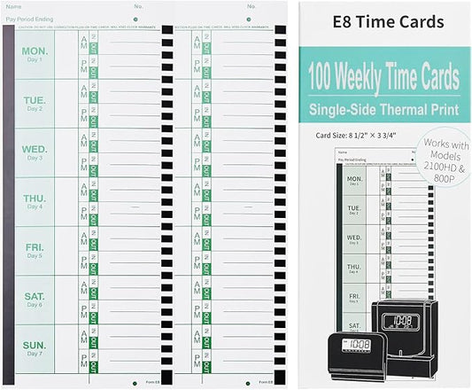 300 E8 Thermal Time Cards, Compatible by Unknown