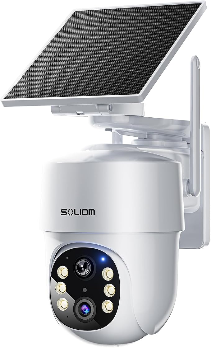 SOLIOM- True 5MP HD Security Cameras Outdoor Wireless, Add-On Camera, Solar by SOLIOM