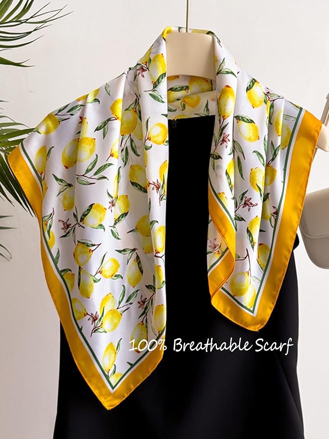 Silky Scarf for Women Lightweight Satin Bandanas Neck Hair Wrap For Sleeping - Image 3