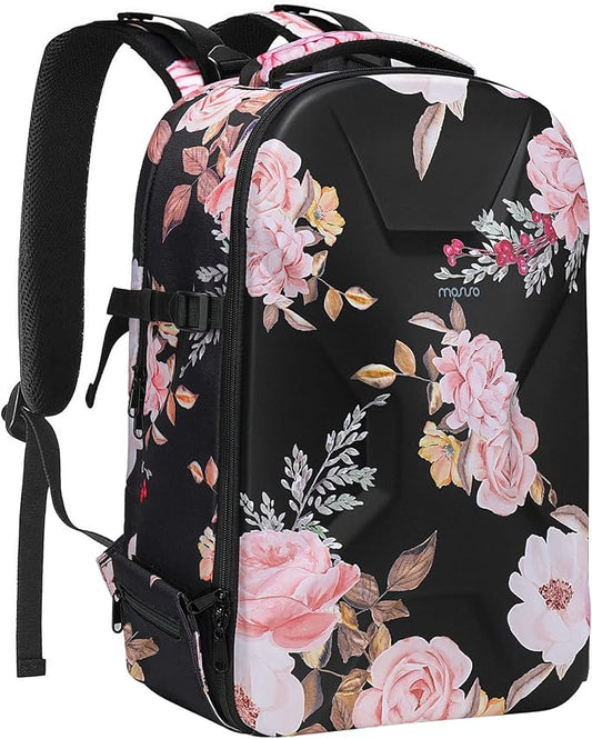 MOSISO Camera Backpack, DSLR/SLR/Mirrorless Photography Camera Bag Peony by MOSISO