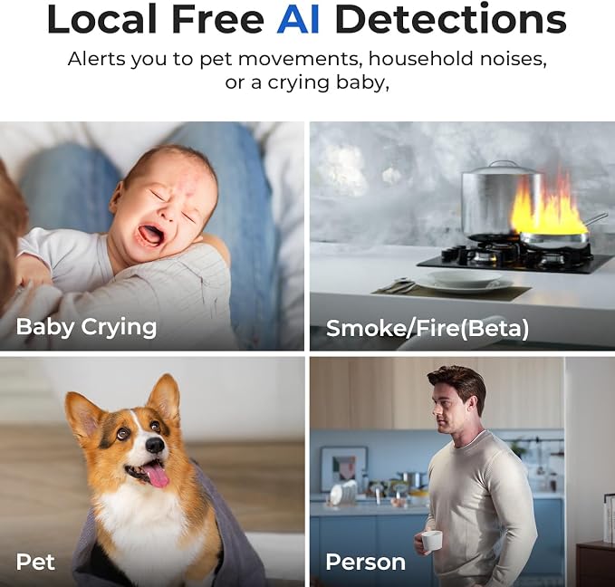 IMILAB 4K 8MP Security Camera Indoor, 360° View Pet/Dog/Baby Camera - Image 5