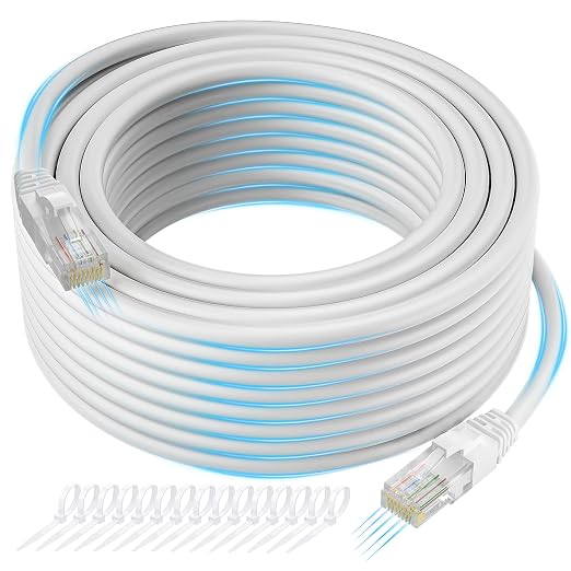 Cat 6 Ethernet Cable 150 FT, Long High Speed Cat6 Internet Cable, Standard RJ45 by Kxable