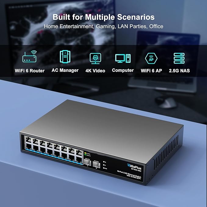 18 Port 2.5Gb Unmanaged Ethernet Switch - Image 4
