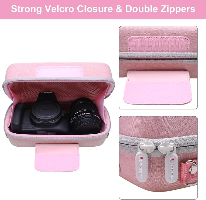 LTGEM Camera Case for Canon EOS Rebel T7 / R50 / R100 / R50 V / T6 / R8 / R10 / - Image 6